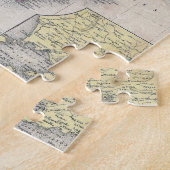  kaart van Zuid-Italië (1853) Legpuzzel (Zijkant)