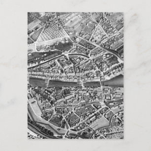  kaart van Zürich Zwitserland (1850)