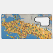 Kaart van Zweden Samsung Galaxy Hoesje (Achterkant horizontaal)