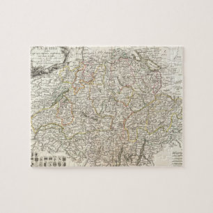 kaart van Zwitserland (1771) Legpuzzel