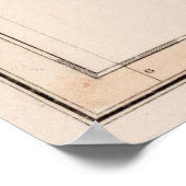  kaart van Zwitserland (1832) Poster (Hoek)