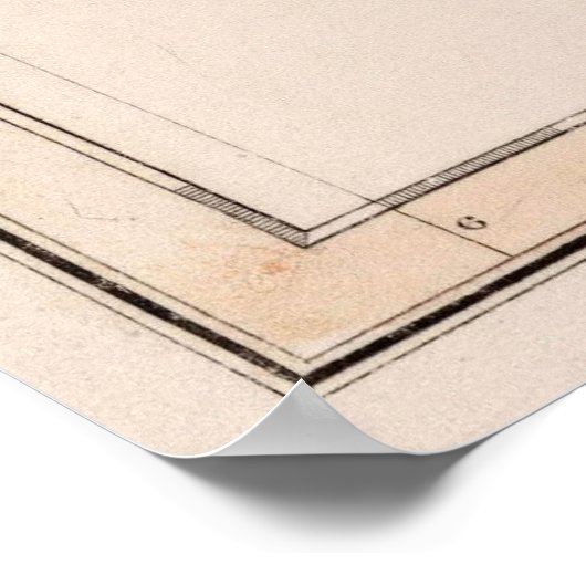  kaart van Zwitserland (1832) Poster (Hoek)