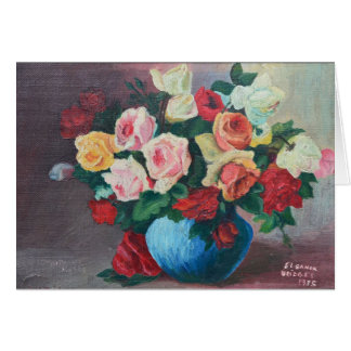 kaart - Vase van Rozen