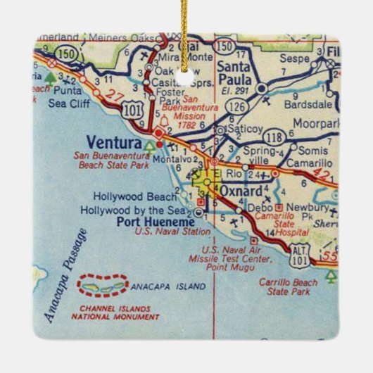  kaart Ventura Keramisch Ornament (Achterkant)