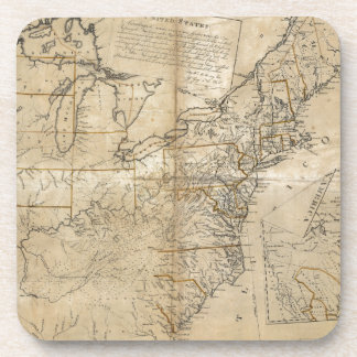 KAART: Verenigde Staten, 1783 Onderzetter