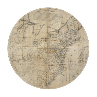 KAART: Verenigde Staten, 1783 Snijplank
