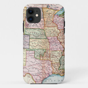 Kaart: Verenigde Staten, 1905 iPhone 11 Hoesje
