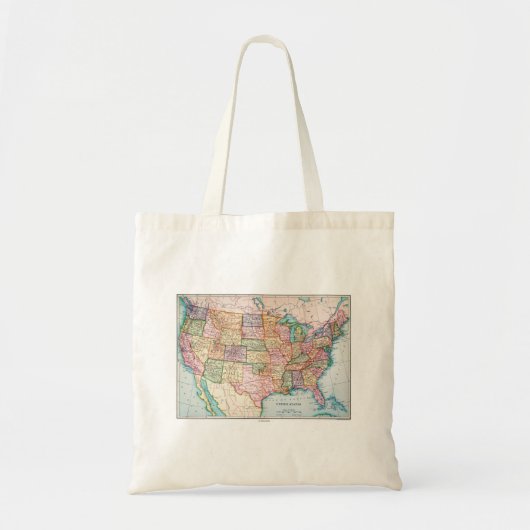 Kaart: Verenigde Staten, 1905 Tote Bag (Voorkant)