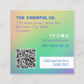 Kaart Verloop vierkante korting (Achterkant)