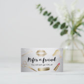 Kaart verwijzing | Modern Gold en Silver Beauty Sa (Staand voorkant)