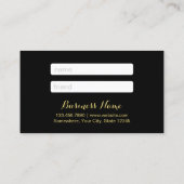 Kaart verwijzing | Modern Gold Script (Achterkant)