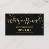 Kaart verwijzing | Moderne Confetti voor zwart-wit (Voorkant)