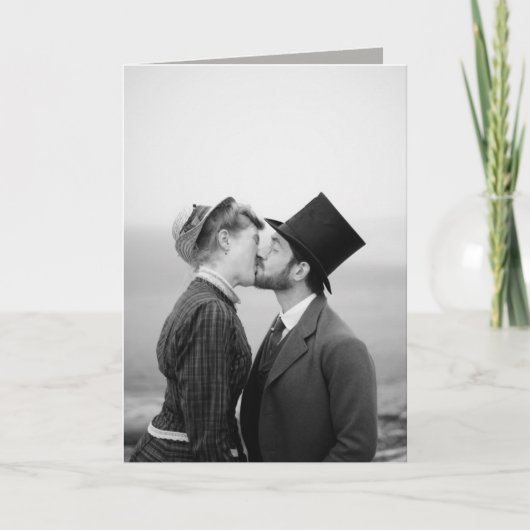 Kaart - Victoriaans, kus, liefdesgedicht (Voorkant)