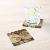  kaart vierkante kartonnen onderzetter (Insitu)