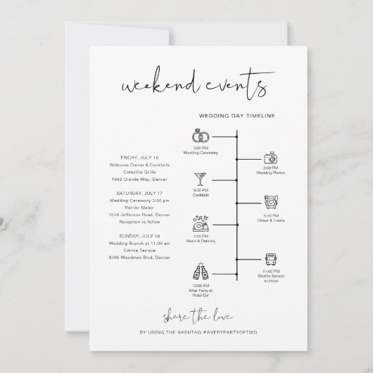 Kaart voor ADELLA Modern Minimum Welcome Letter-ti (Achterkant)