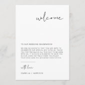 Kaart voor ADELLA Modern Minimum Welcome Letter-ti (Voorkant)