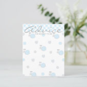 Kaart voor advies over het baby shower "Snippers e (Staand voorkant)