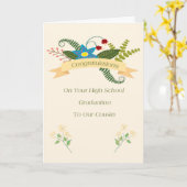 Kaart voor Afstuderen op de middelbare school voor (Gele Bloem)