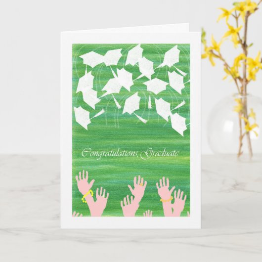 Kaart voor Afstuderen op school (Gele Bloem)