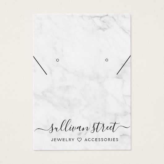 Kaart voor beeldscherm met Ketting met marmer-oorr (Voorkant)