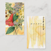 Kaart voor botanisch schrijven (Voorkant / Achterkant)