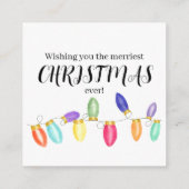 Kaart voor Bright Vintage kerstverlichting (Achterkant)