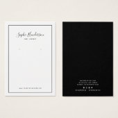 Kaart voor calligrafie en zwart-border earing Disp (Voorkant /achterkant)