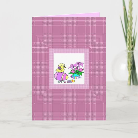 Kaart voor chick Easter (Voorkant)
