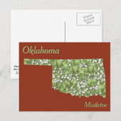 Kaart voor de bloem van de deelstaat Oklahoma (Voorkant / Achterkant)