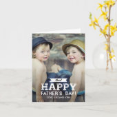 kaart voor de dag van de vaders van het lint (Gele Bloem)