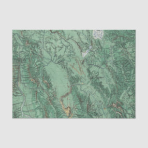 Kaart voor de landclassificatie van Idaho Tissuepapier