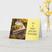 **KAART VOOR DE THANKSGIVING VAN DE TEACHER KAART (Gele Bloem)