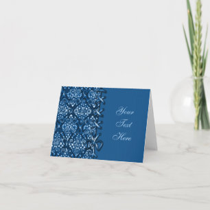 Kaart voor decoratieve notitie voor Blauwgroen pat