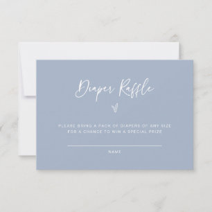 Kaart voor diaperte Raffle Baby shower Activity Ga