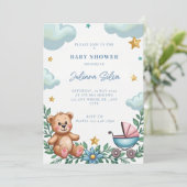 kaart voor een babyshower (Staand voorkant)