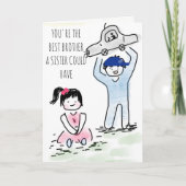 Kaart voor een broer van een zuster (Voorkant)
