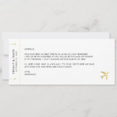 Kaart voor een bruiloft op bestemming (Achterkant)