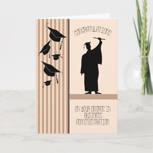 Kaart voor een graad in BedrijfsBeleid (Voorkant)