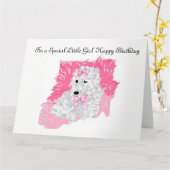 Kaart voor een klein meisje (Gele Bloem)