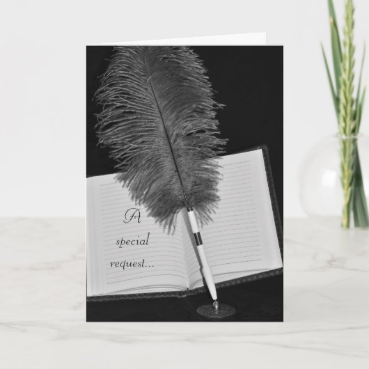 Kaart voor gastvrouwverzoek (Voorkant)