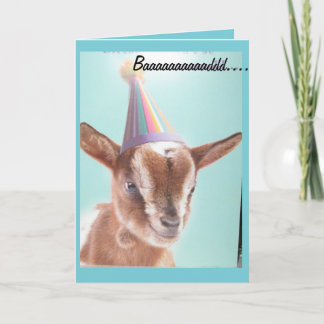 Kaart voor geitenverjaardag