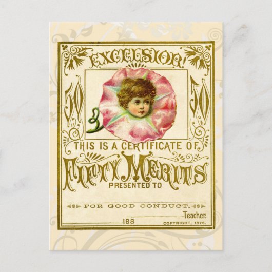  kaart voor goed gedrag (Voorkant)