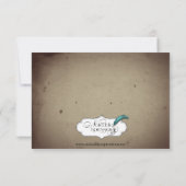 Kaart voor Gothic House Wedding Response (Achterkant)