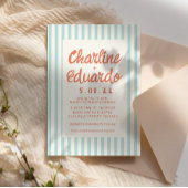 Kaart voor handschriftenretro Wedding-uitnodiging