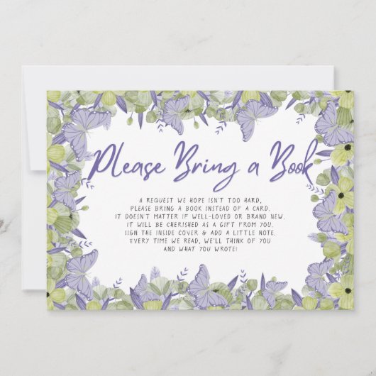 Kaart voor het aanvragen van een Baby shower voor  (Voorkant)