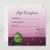 Kaart voor het bedekken van kerstbomen (Achterkant)