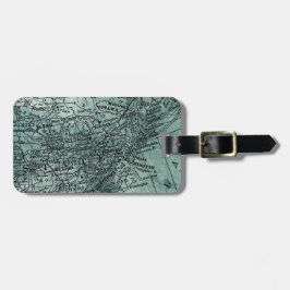  Kaart voor het Midwesten en Noordoost-Amerika Bagagelabel