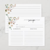 Kaart voor het ontvangen van wilde bloemen (Voorkant / Achterkant)