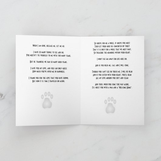 Kaart voor het verlies van gezelschapsdieren (Binnen)