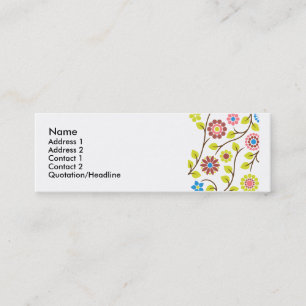 Kaart voor het vernieuwingsprofiel mini visitekaartje